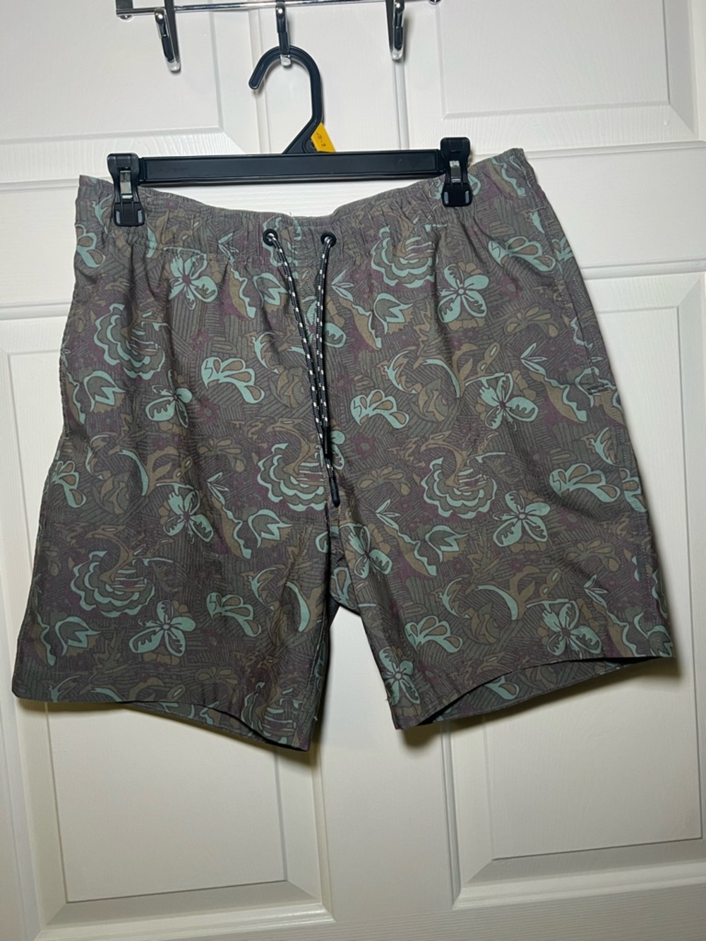 Mens Toad&Co Boundless Pullon Drawstring Tropical Beach Swim Board Shorts